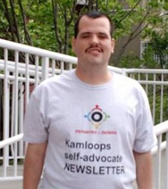 Kamloops Self-Advocate Newsletter publisher Krystian Shaw.